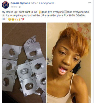 Pretty Lady Shares Photos Of Herself As She Takes Overdose Of Drugs To End Her Life (Photos)