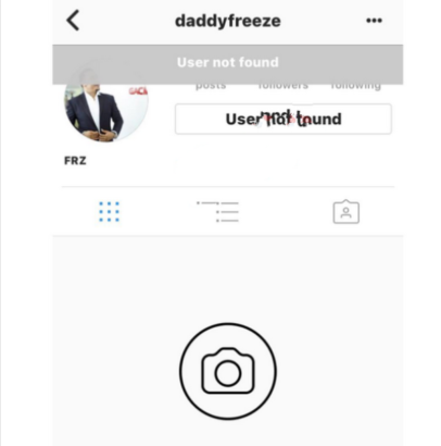 Controversial OAP, Daddy Freeze Loses Instagram Account
