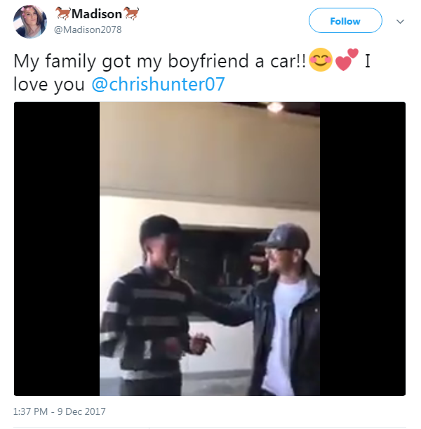 Family buys car for their daughter's boyfriend (Photos)