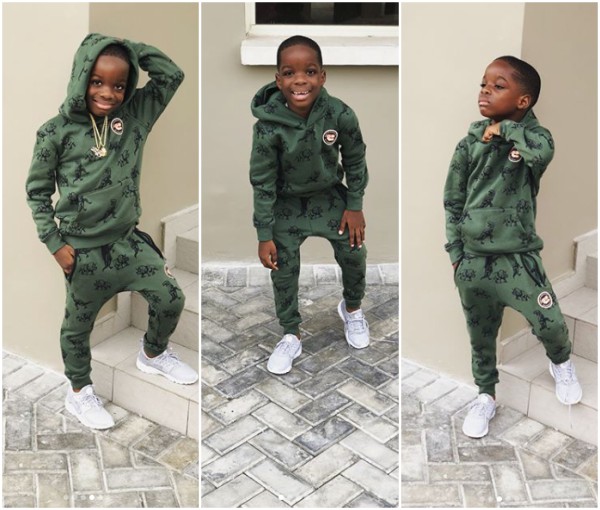 The swag on Wizkid's first son though!