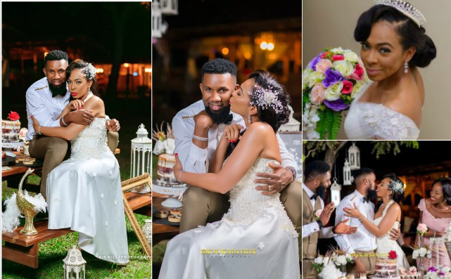 BBNaija Tboss and DJ TTB stun in new romantic wedding photos