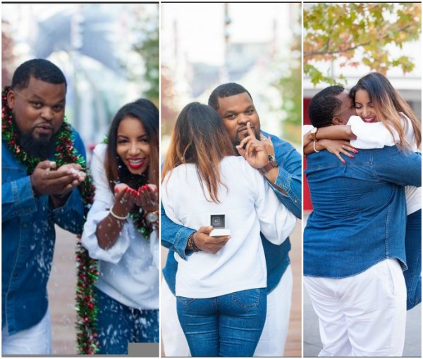 Christmas Photoshoot turns to Marriage Proposal (Photos)