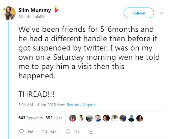 Nigerian Lady calls out guy for allegedly treating her badly after she refused him sex when she visited
