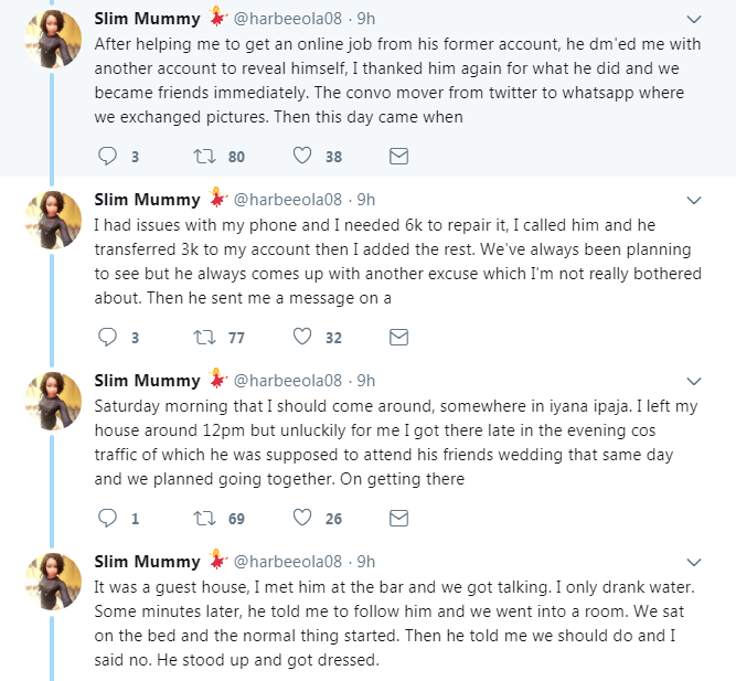 Nigerian Lady calls out guy for allegedly treating her badly after she refused him sex when she visited