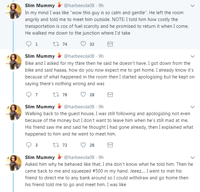Nigerian Lady calls out guy for allegedly treating her badly after she refused him sex when she visited