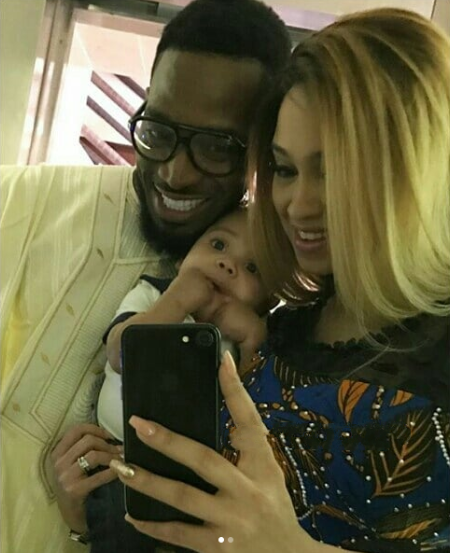 'I've learnt how to be a mother and partner' -D'banj's wife celebrates new year with new photo