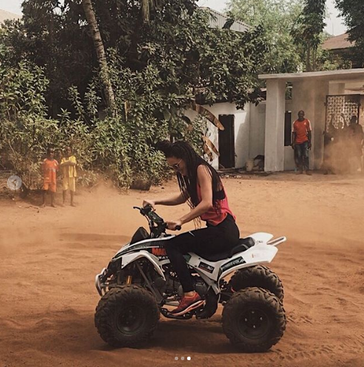 Victor Anichebe took his white girlfriend to his village in Anambra (Photos)