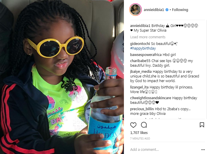 'She lights up our home' - Annie Idibia celebrates second daughter's 4th birthday