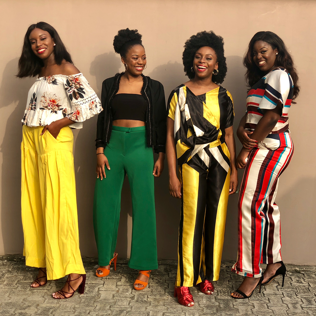 Chimamanda Ngozi Adichie & Her Beautiful Nieces Pose For the Gram As They Promote #WearNigerian