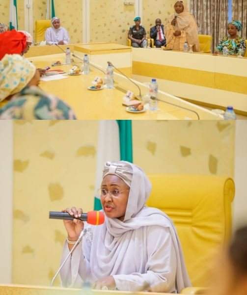 2nd Wife Saga? Wives Of State Governor, Senators, Others Pay Aisha Buhari Courtesy Visit