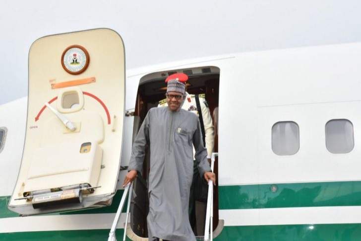 President Buhari Returns To Nigeria From Egypt