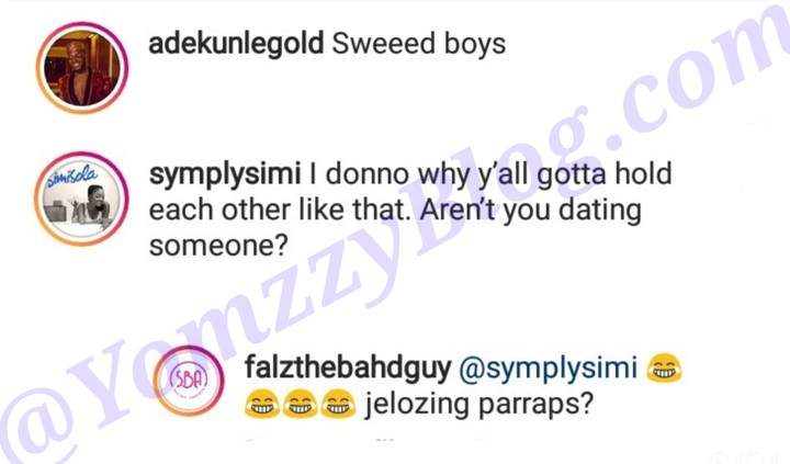 Simi Reacts To Photo Of Adekunle Gold And Falz Holding Each Other