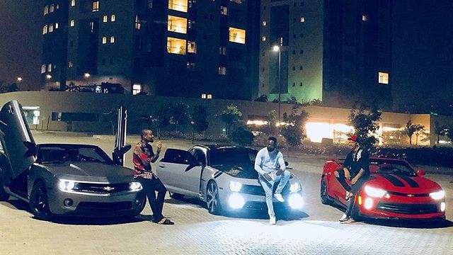 IK Ogbonna, Alexx Ekubo And Yomi Casual Pose With Their Cars