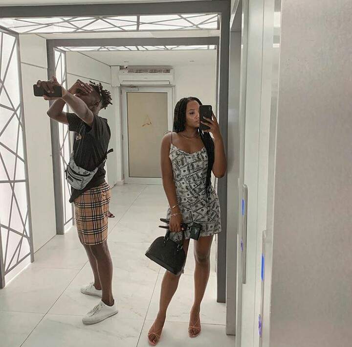 'Stay By Plan' - Mr. Eazi Shares New Year Photo With Temi Otedola