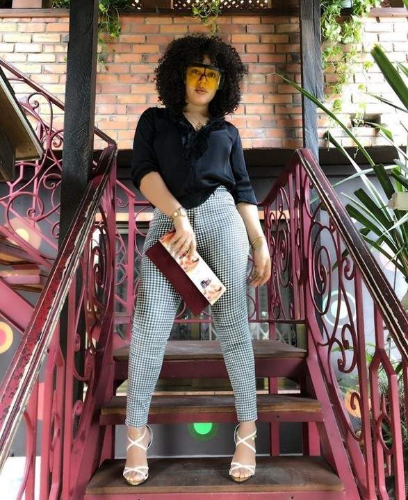 Actress Nadia Buari Poses In Chic Outfit