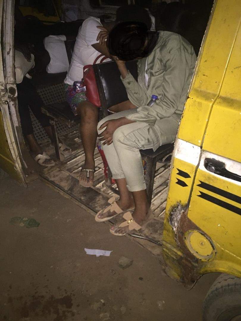 Disturbing Photos Of INEC Ad-hoc Staff, Corpers Sleeping Outside Its Premises