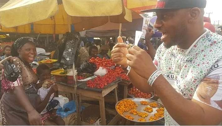 Actor Yul Edochie Goes From House To House To Campaign For Atiku And Obi (Photos)