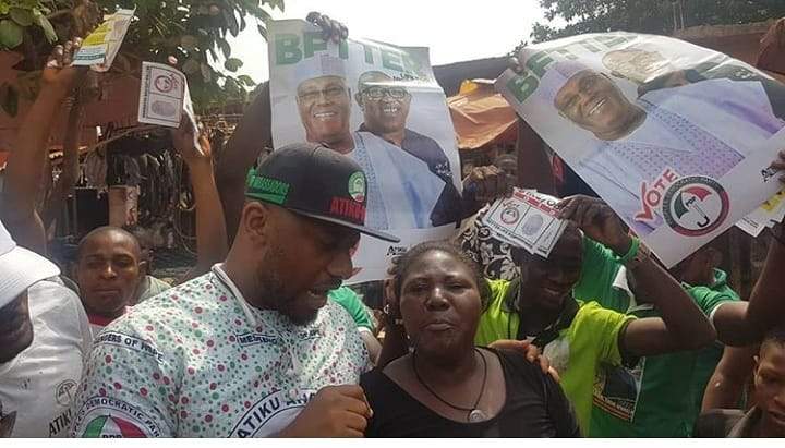 Actor Yul Edochie Goes From House To House To Campaign For Atiku And Obi (Photos)