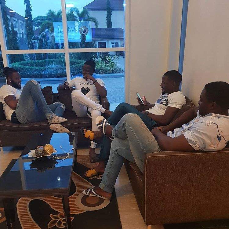 Ex #BBNaija Housemates, Teddy A, Tobi, Leo And Bitto Hang Out Together