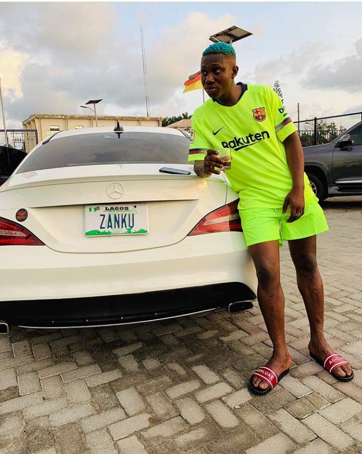 Zlatan Ibile Acquires A Brand New Mercedes Benz (Photos)