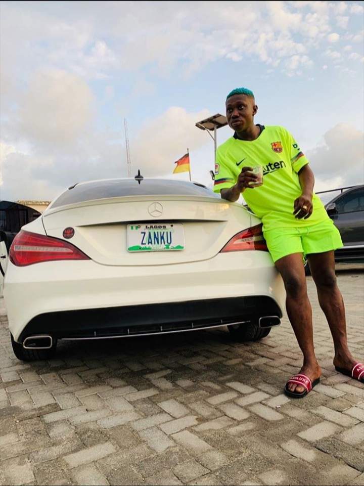 Zlatan Ibile Acquires A Brand New Mercedes Benz (Photos)