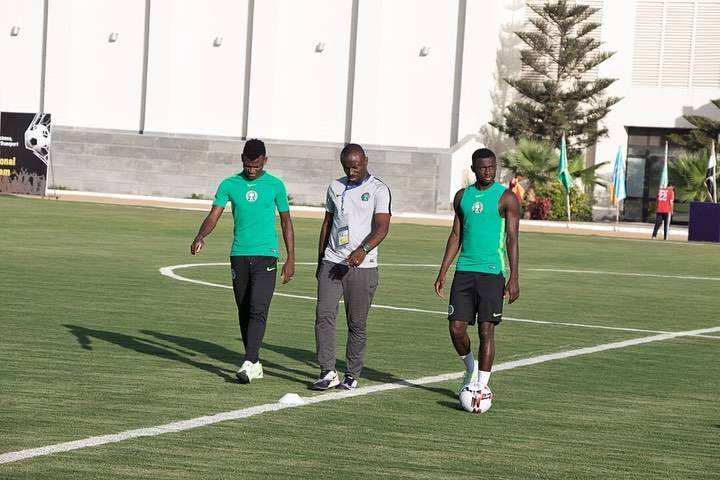 Photos Of Super Eagles Training Ahead Of Today's Match With Guinea