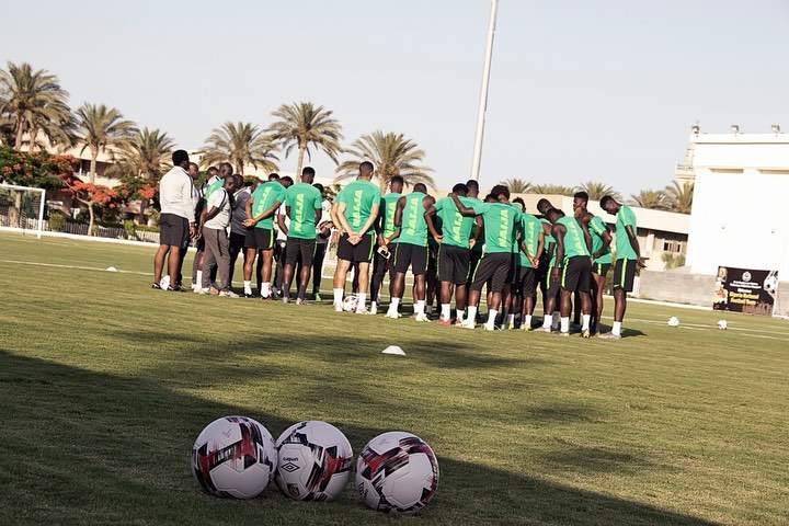 Photos Of Super Eagles Training Ahead Of Today's Match With Guinea
