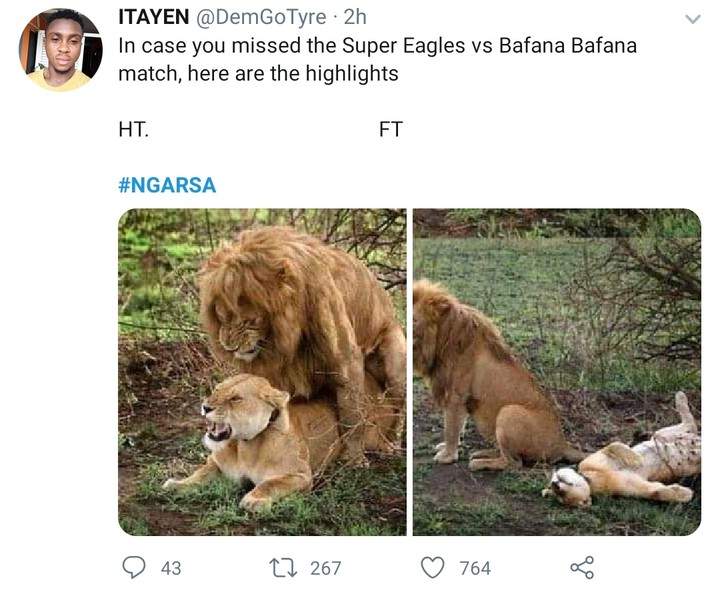 Nigeria vs South Africa Match Memes
