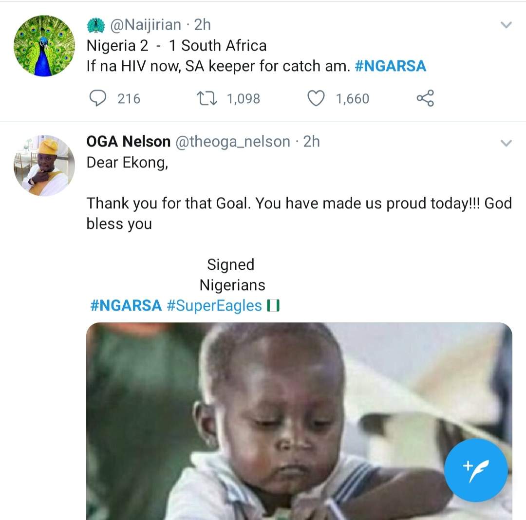 Nigeria vs South Africa Match Memes