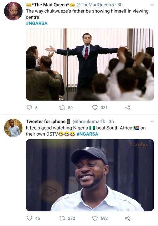 Nigeria vs South Africa Match Memes