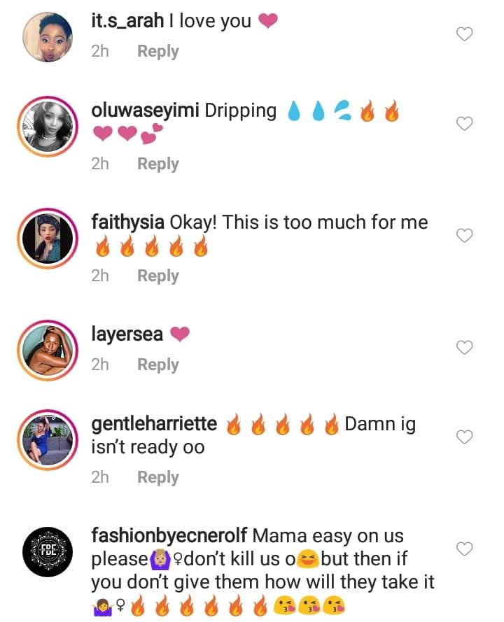 'This is too much for me': Fan on Toyin Lawani twerking to Olamide's Song In Transparent Dress (Video)