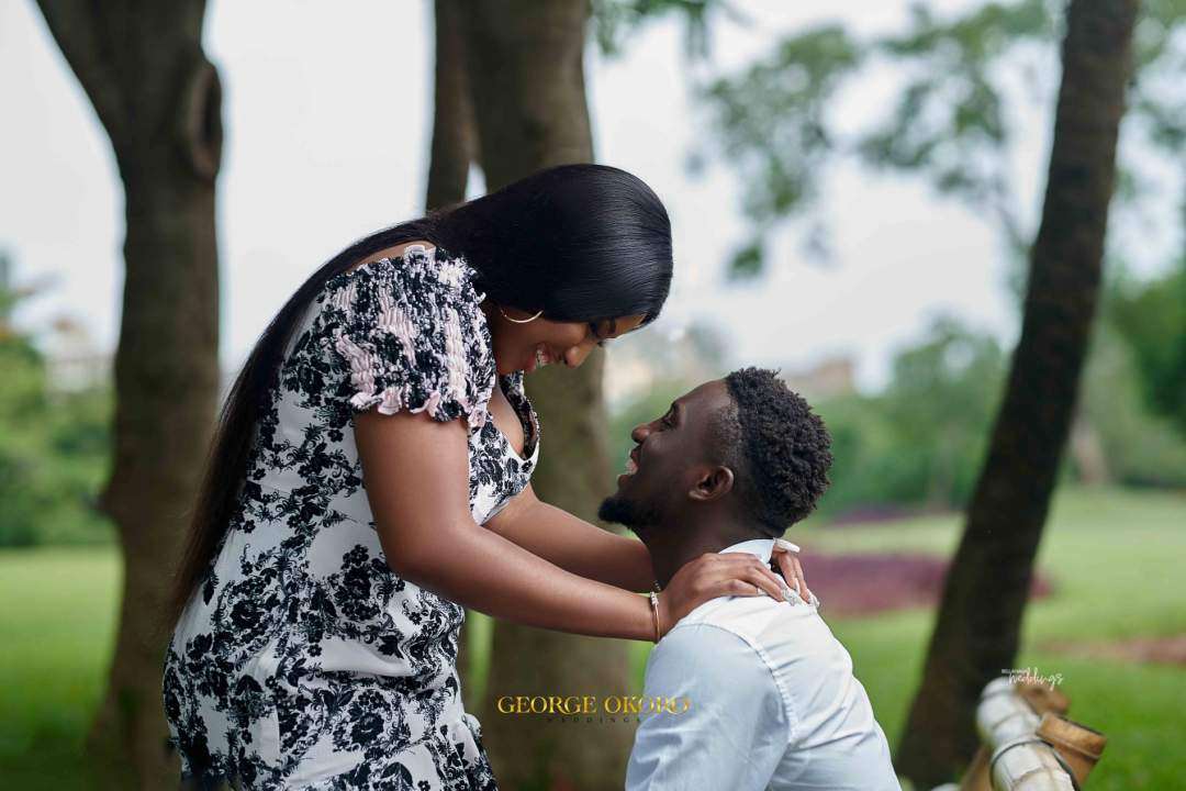 Lovely pre-wedding photos of Super Eagles player Wilfred Ndidi and lover