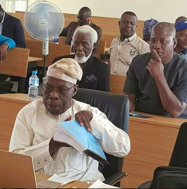 Obasanjo Defends His Project Work at the University (Photos)
