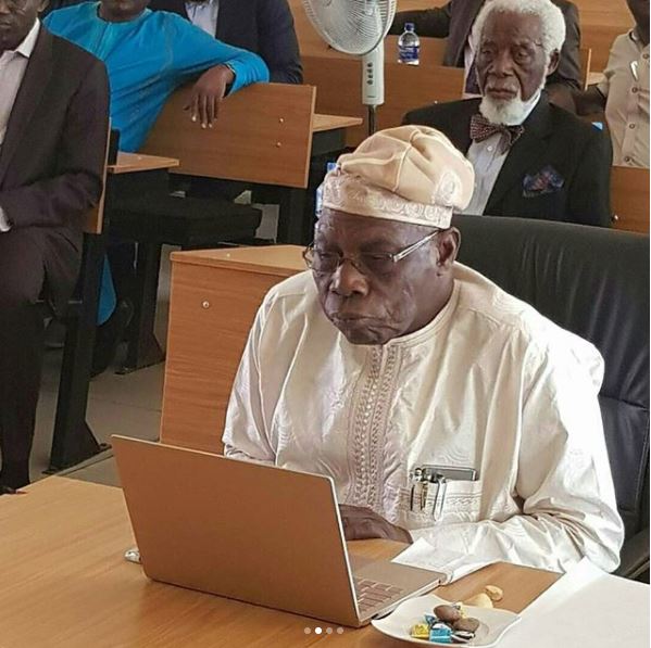 Obasanjo Defends His Project Work at the University (Photos)