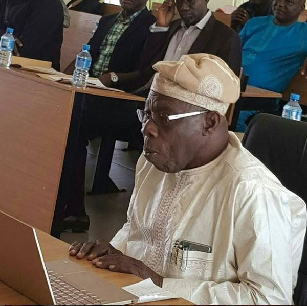 Obasanjo Defends His Project Work at the University (Photos)