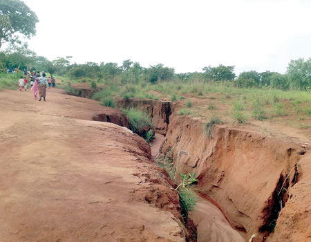 Residents Panic As Erosion Takes Over Enugu Community