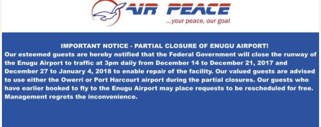 Federal Government To Shutdown Akanu Ibiam International Airport, Enugu