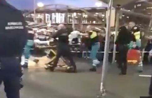 See the Dramatic Moment Police Officers Opened Fire On Knifeman Threatening People Inside Airport