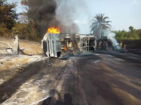 Heartbreaking: How Pregnant Woman and 2 Kids Were Burnt To Death In Owerri Tanker Fire