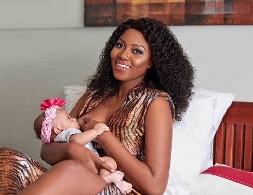 Popular Actress, Yvonne Nelson Seen Breastfeeding Her Daughter In Adorable Photos