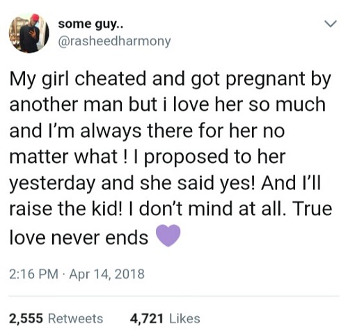 Man Forgives And Proposes To His Cheating Girlfriend Who Got Pregnant For Another Man