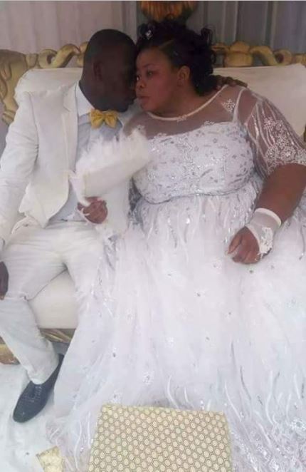 White Wedding Photos Of Plus-Sized Lady Whose Pre-Wedding Photos Went Viral