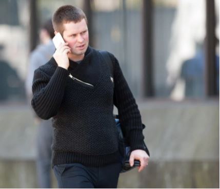 Robertas Bajalis was spared jail for the mid-air rampage (Picture: MEN Media)