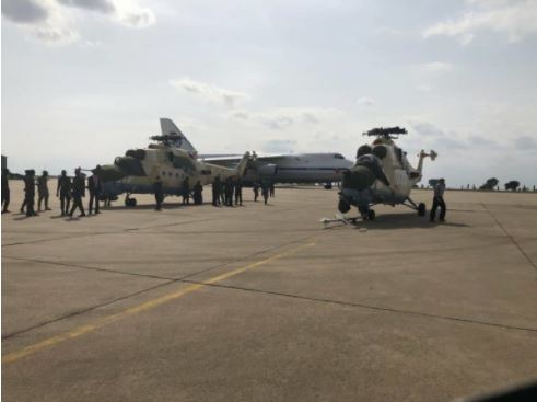 Brand New MI-35M Combat Helicopters From Russia Land In Benue State (Photos)