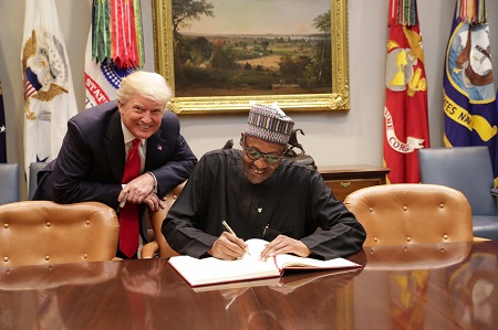 More Photos As President Trump Smiles Happily While Meeting Buhari At The White House