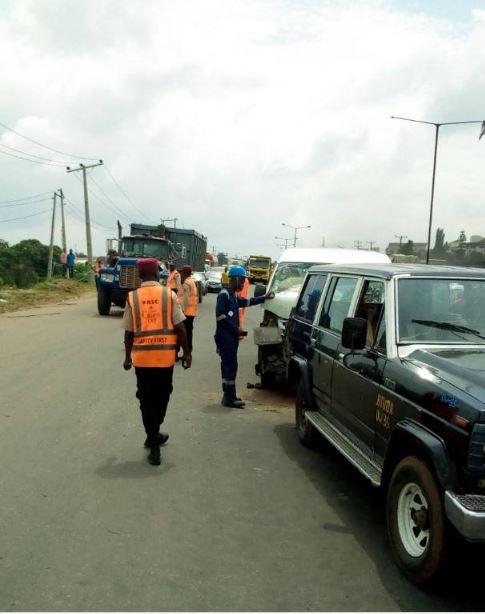 Reckless Danfo Driver Collides With A Toyota Hiace Bus On Otedola Bridge (Photos)