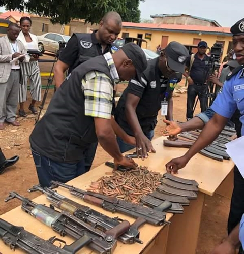 Herdsmen Killings: AK47 Rifle Dealers Paraded By The Police In Benue State (Photos)