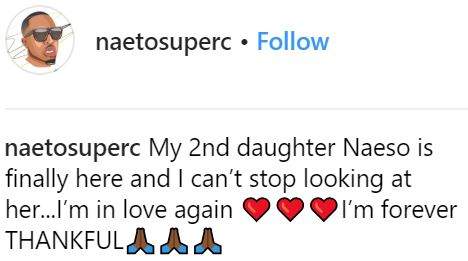 Rapper, Naeto C And His Wife, Nicole Welcome Their Third Child, A Baby Girl (Photo)