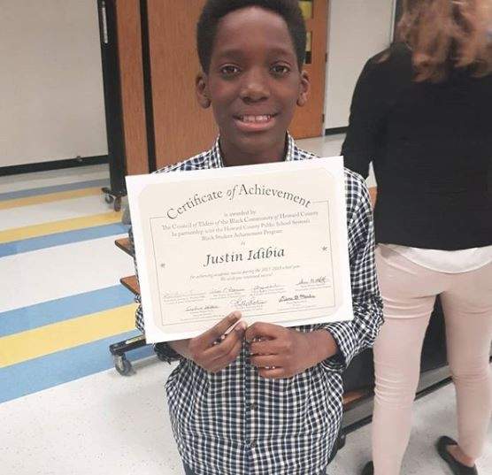 2Face's Son, Justin Idibia, Bags Award For Academic Success In United States (Photos)