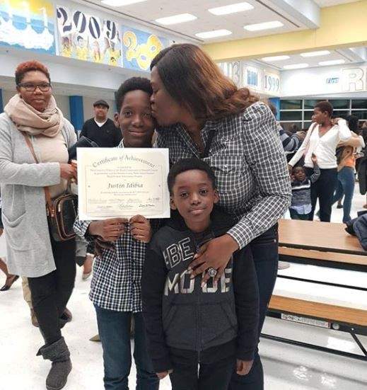 2Face's Son, Justin Idibia, Bags Award For Academic Success In United States (Photos)